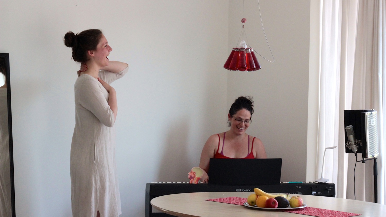 A singing lesson can be fun
