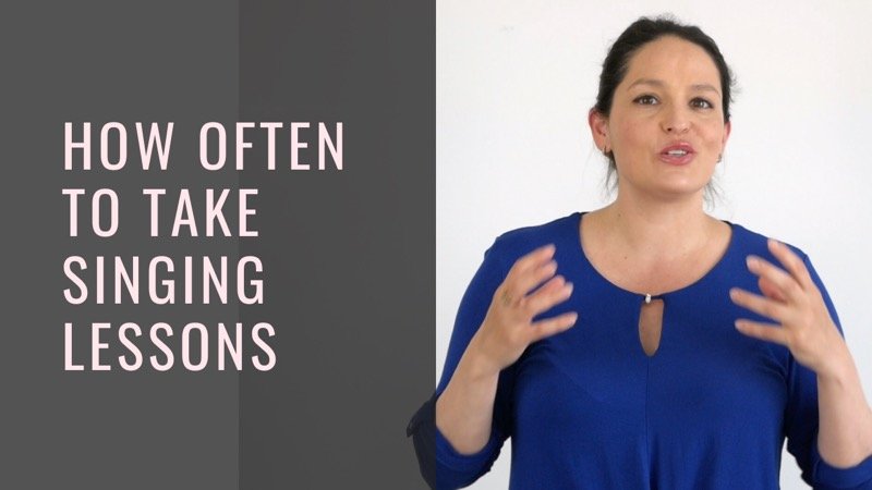 how often to take singing lessons