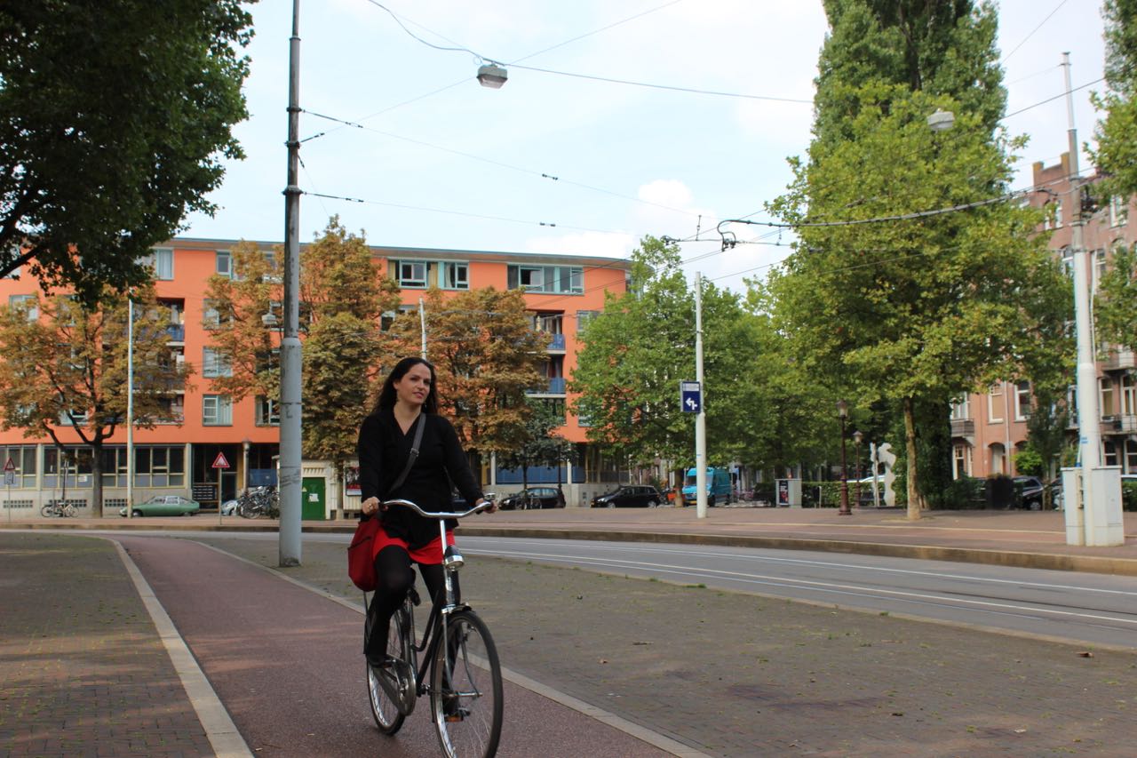 zingen op de fiets in amsterdam