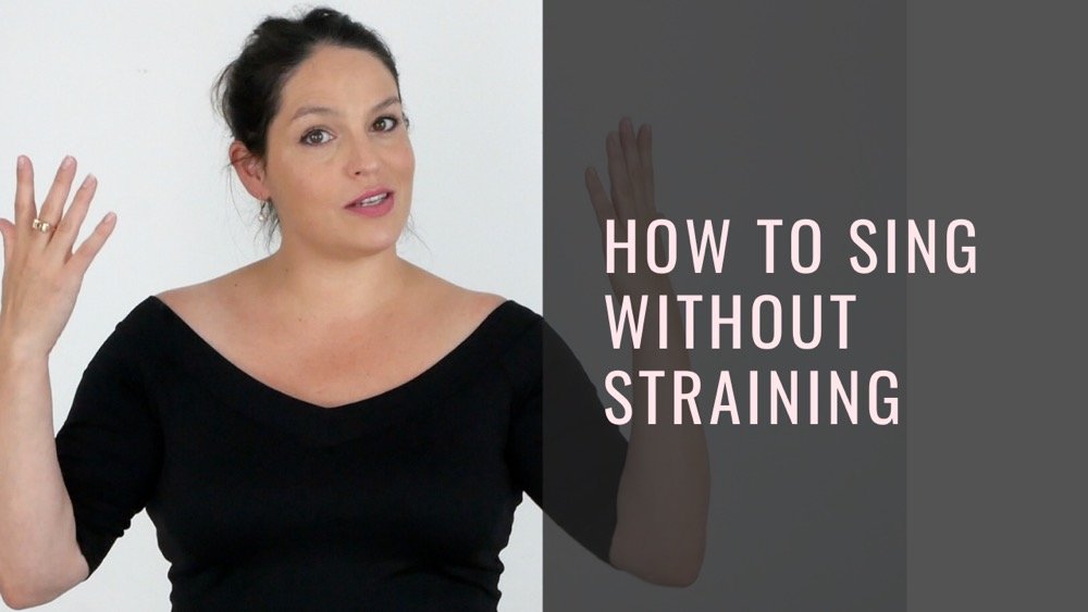 how to sing without straining