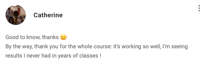comment on the course
