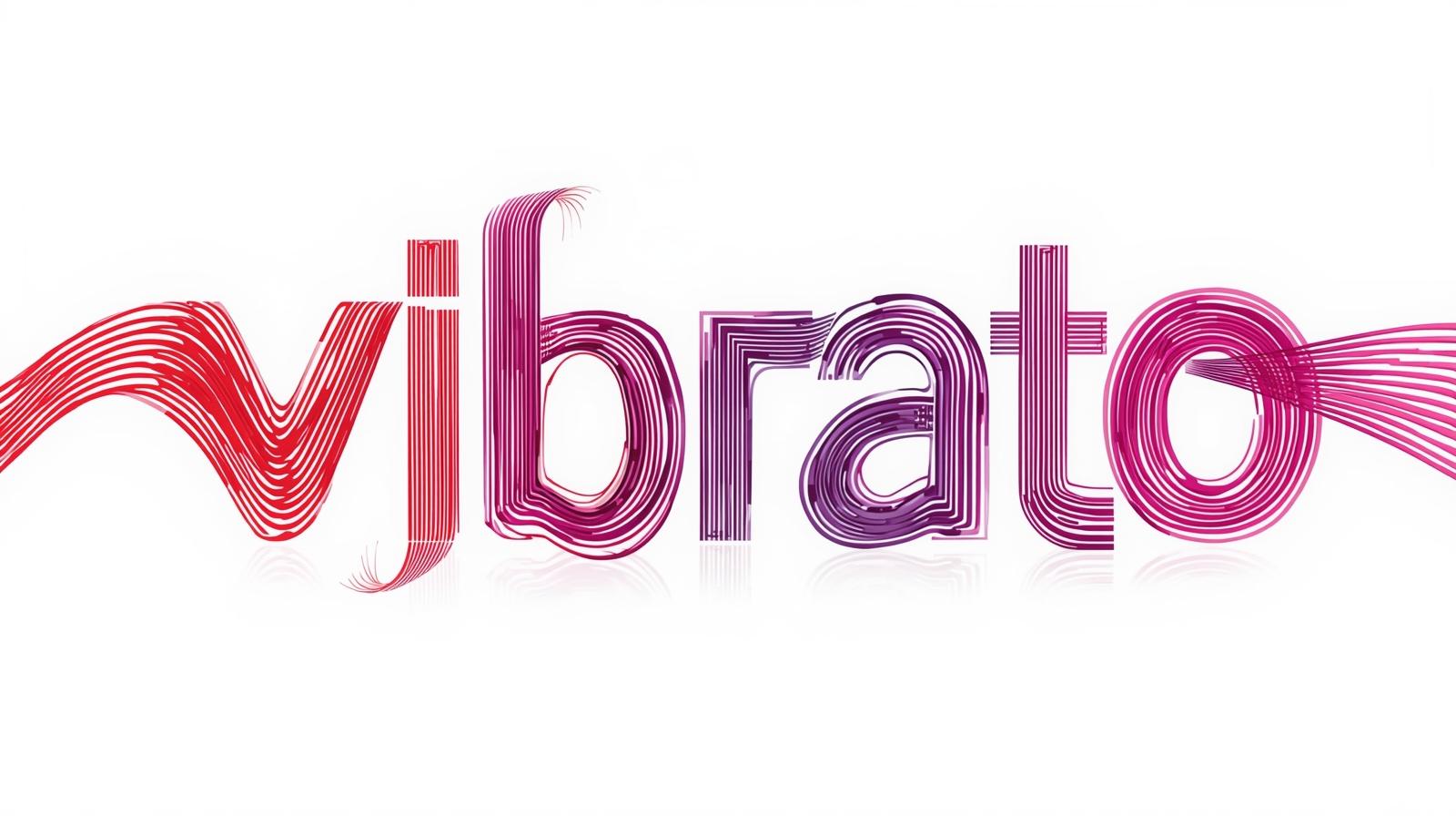 OK, I want you to. Create a _vibrato_ text from the line of chords in the color of red and purple.Make it creative.